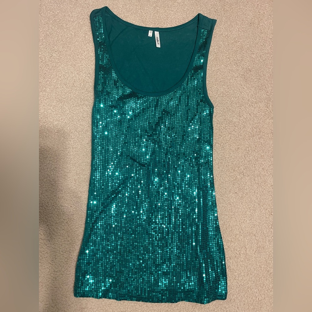 Sequin Tank Top